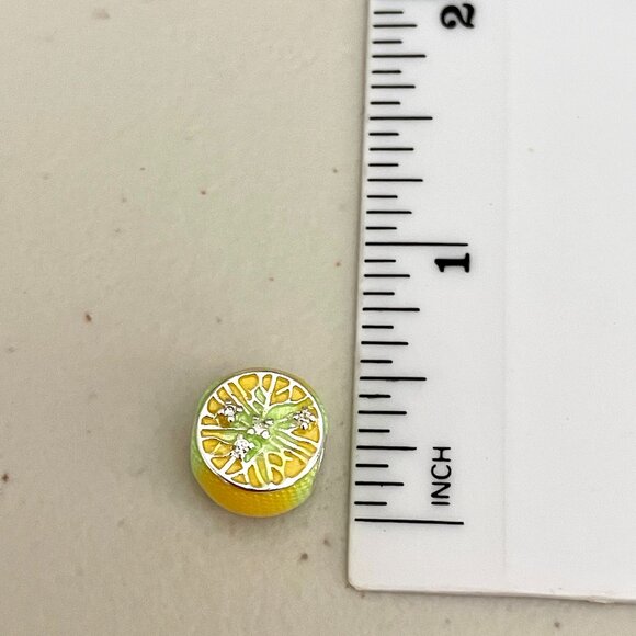 Lemon Slice Citrus Bracelet Charm - Picture 4 of 4